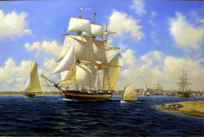 The Last Whaler - Starbuck - painting by Adrian Rigby