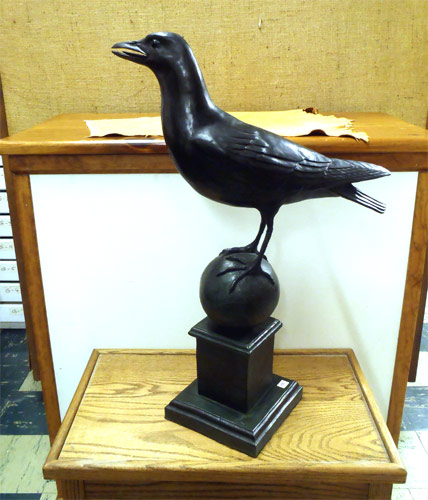 Raven on Ball - carved by Bob Moreland