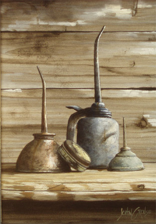Oil Cans  by John Crouse
