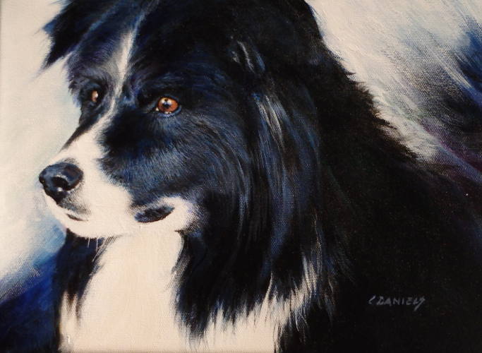 Kimo - Dog  - painting by Linda Daniels