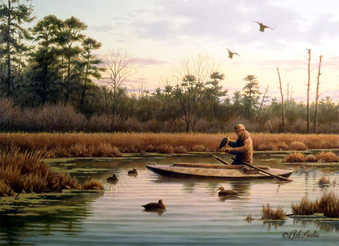 "Black Ducks & Pines" by Rob Leslie