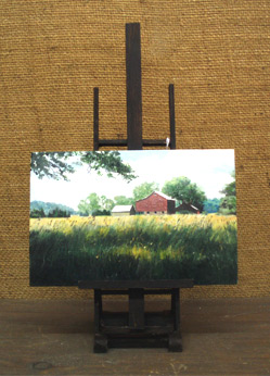Back Roads of New Jersey - Miniature Paint
                        ing by Fred Kirberger