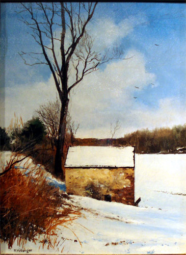 Spring House Winter by Fred Kirberger