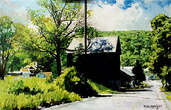20 Miles West of Easton - Miniature
                        Painting by Fred Kirberger