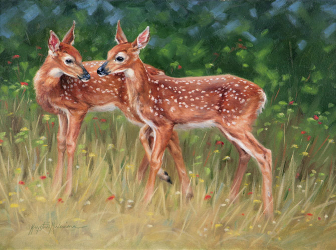 Twins (Fawns) - by Krystii Melaine