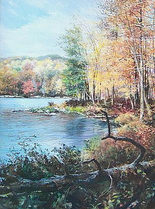 AUTUMN COLORS ON THE LAKE by Fred Kirberger ~ 051002_065