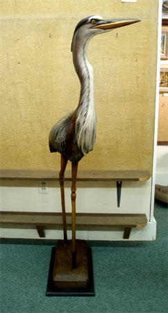 Lifesize Great Blue Heron - by Bob Moreland