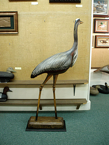 Lifesize Great Blue Heron - by Bob Moreland