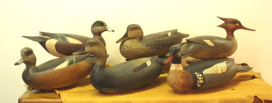 3 Pair of carvings by Bob White