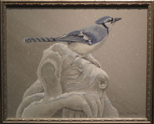 Winter Garden Jay Gargoyle by Christine Twomey