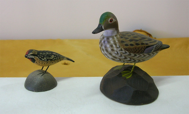 Miniature Carvings by Elmer Crowell