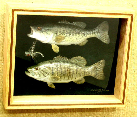 Small Mouth & Large Mouth Bass  -  by Fred Kinne