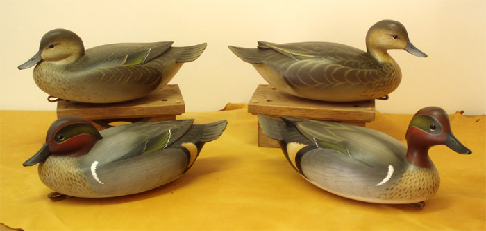 Greenwing Teal carved by George Strunk