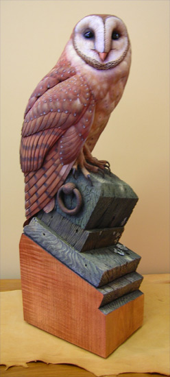 Greg Pedersen Barn Owl - Front View