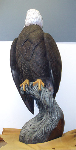 Life sized Eagle - carved by Greg Pedersen