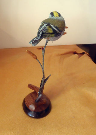 Golden Crowned Kinglet  - carved by Greg Pedersen