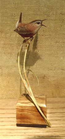 Marsh Wren - carved by Greg Pedersen