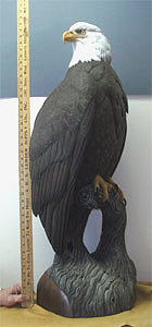 Life sized Eagle - carved by Greg Pedersen