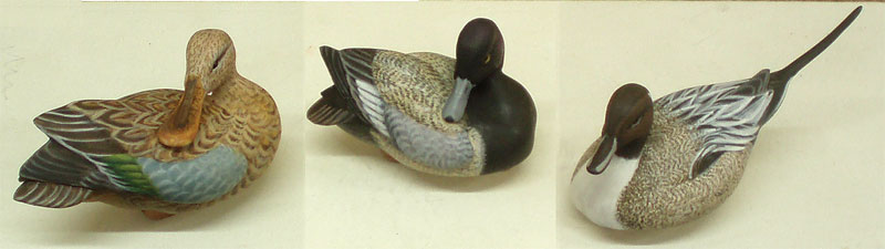 Mini Martini Decoys - carved by Greg Pedersen
