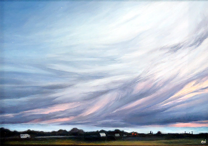 Dusk over South Jersey - by Gwendolyn Nikkels