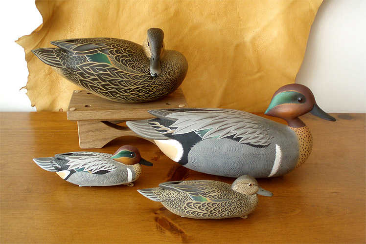 Pair
Green Wing Teal Lifesize & Mini - by John
"Jack" Wood