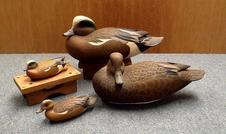 Lifesize Gunning Decoys and Minis - carved by John "Jack" Wood