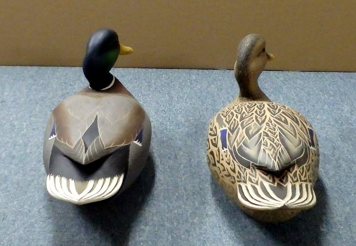 Pair of Mallard Decoys -  Carved by John "Jack" Wood                       John "Jack" Wood