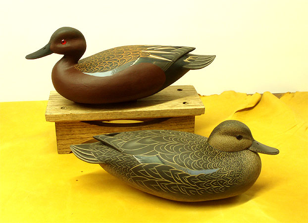 Pair of Cinnamon Teal - by John
"Jack" Wood