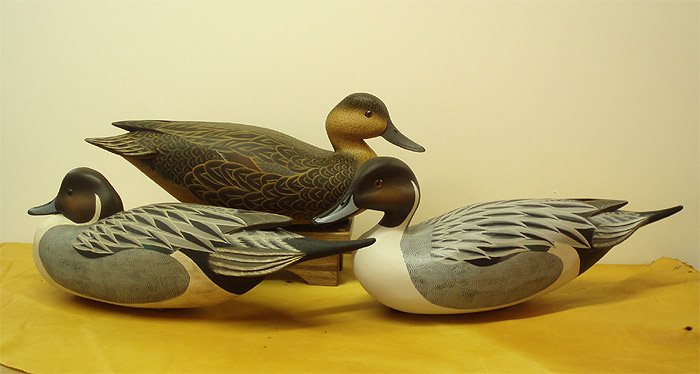 A Trio of
                        Pintails Gunners by John "Jack" Wood