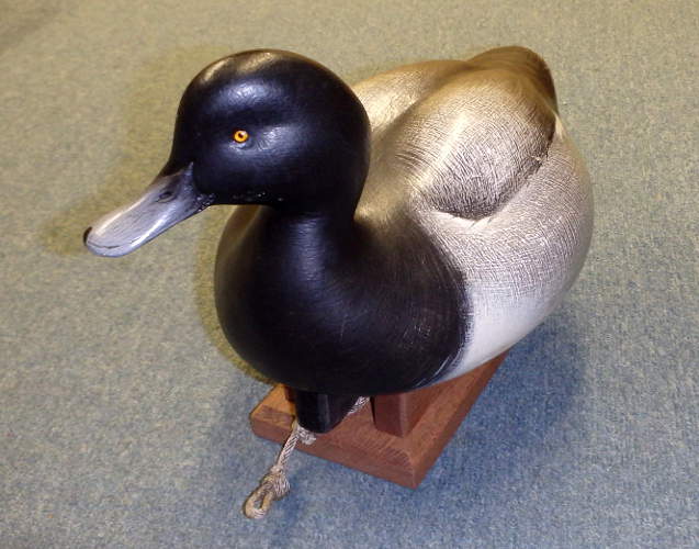 Bluebill Gunner - carved by Jim Schmiedlin