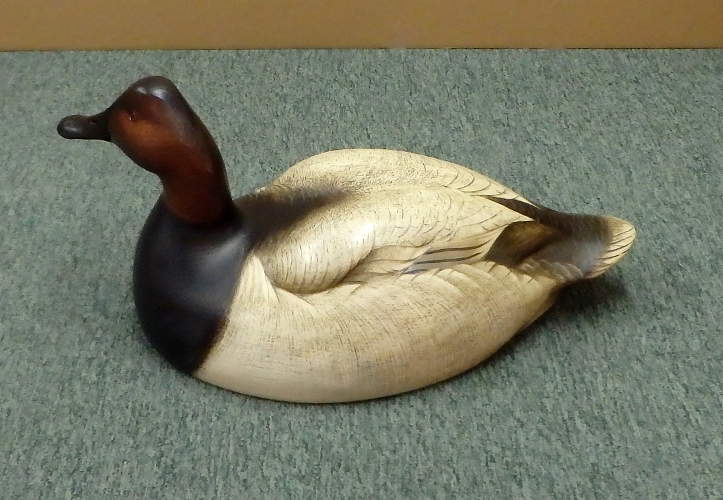 Canvasback Drake No.1 - carved by Jim Schmiedlin
