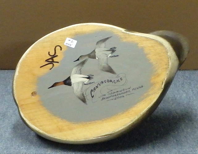Canvasback Hen No.2 - carved by Jim Schmiedlin