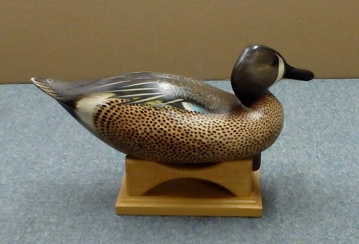 Pair Blue Wing Teal - carved by Jim Schmiedlin