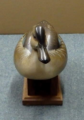 Hen Blue Wing Teal - carved by Jim Schmiedlin