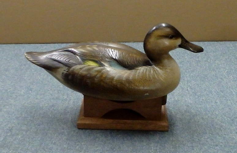 Hen Blue Wing Teal - carved by Jim Schmiedlin