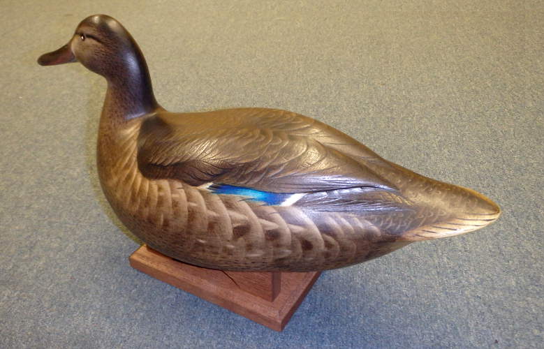 Hen Mallard Gunner - carved by Jim Schmiedlin