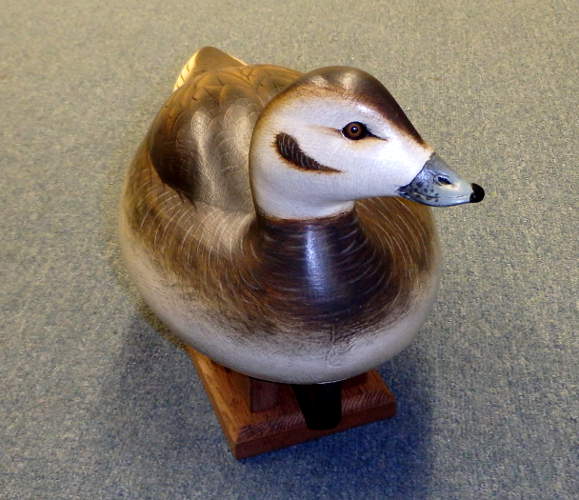 Hen Old Squaw Gunner - carved by Jim Schmiedlin