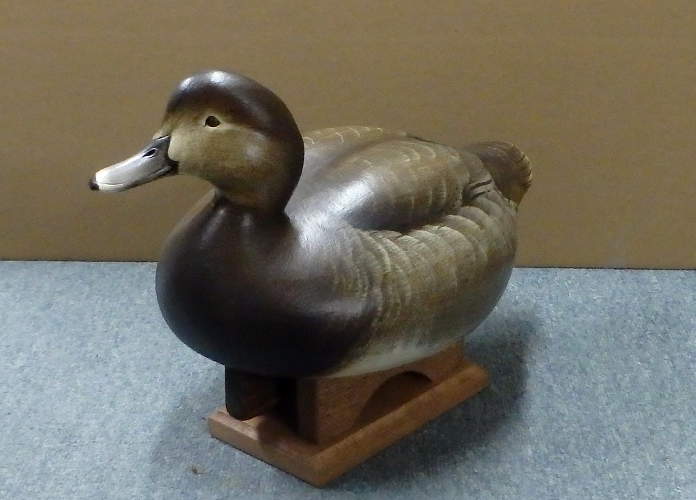 Red Head Hen #1 -  carved by Jim Schmiedlin