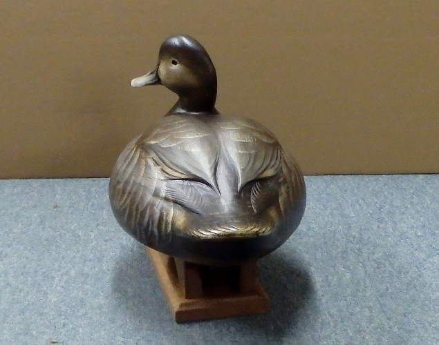 Red Head Hen #379 - carved by Jim Schmiedlin