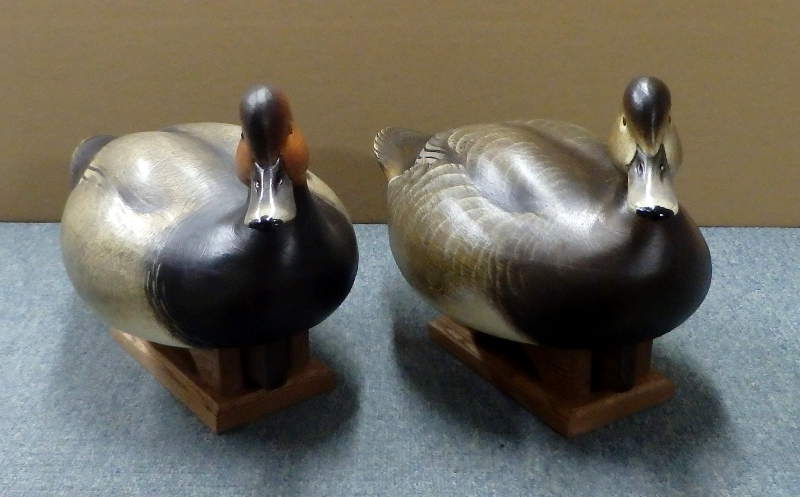 Red Head Pair #1 & #2 -  carved by Jim Schmiedlin