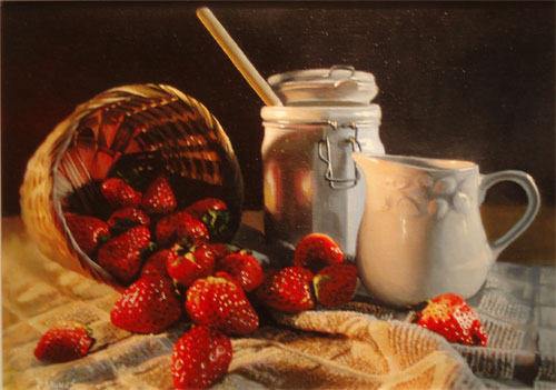 Strawberries 'n' Cream by Linda
                  Daniels