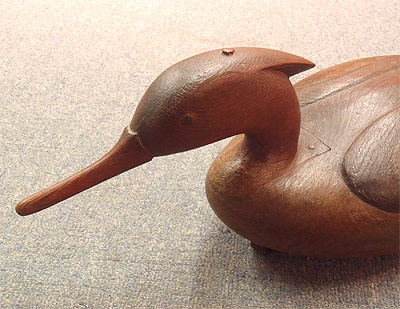 Red Brested Merganser - carved by Mark McNair - from The Collection