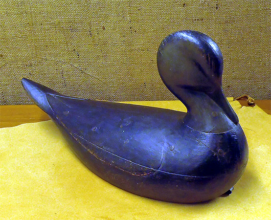 Black Duck - carved by Mark McNair - from The Collection
