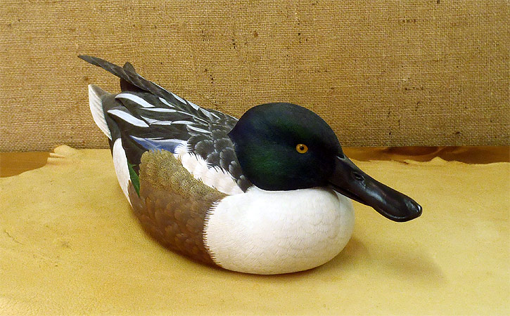 Drake Shoveler -  Lifesize - carved  by Mark Strucko