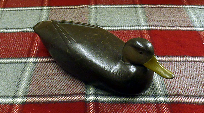 Drake Black Duck - carved by Homer Hobbs - from The Collection