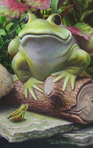 Hero Worship - painting by Linda Rossin