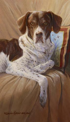 Reserved Seating - painting by Linda Rossin