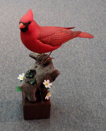 Male Cardinal  -  Carved by Manfred Scheel