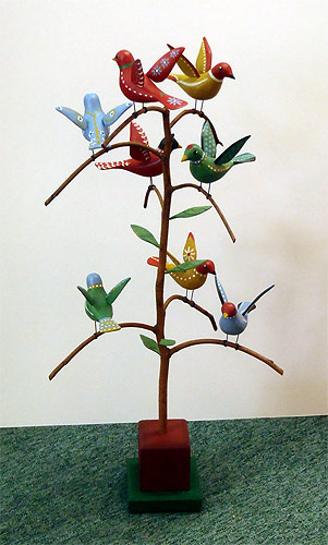 Folk Art Tree -  Carving by Manfred Scheel