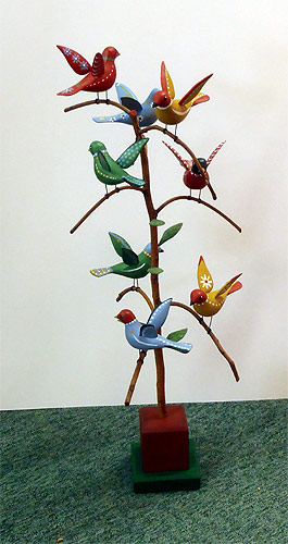 Folk Art Tree -  Carving by Manfred Scheel
